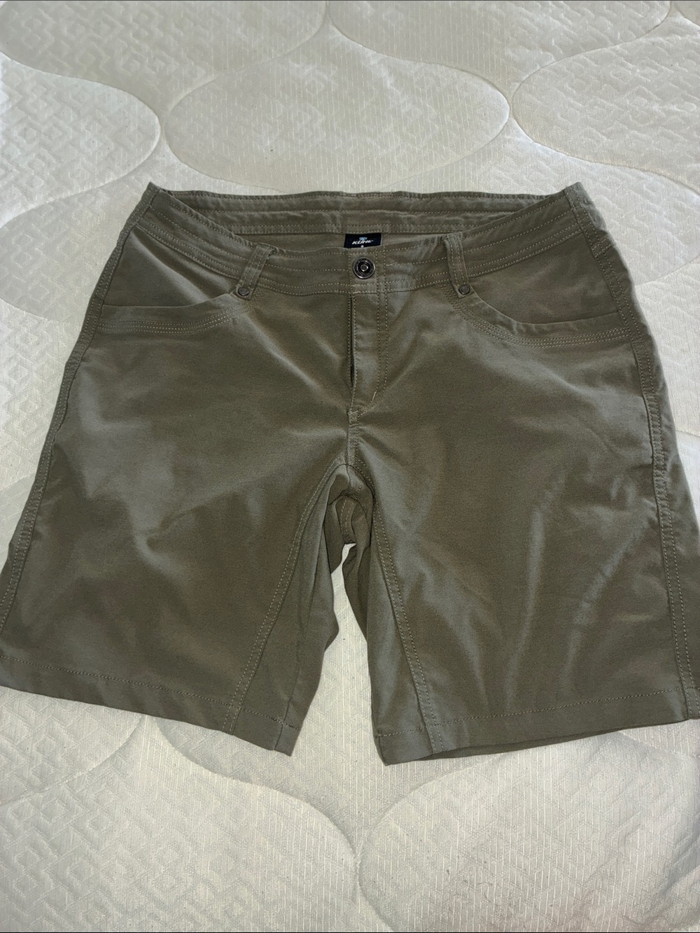 Kuhl Olive Stretch Bermuda Shorts